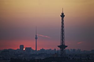 Berlin Skyline Sonnenaufgang