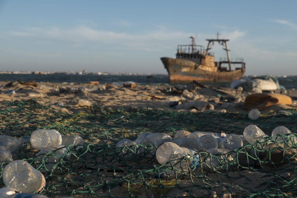 Mauretanien Wrack Plastikmüll