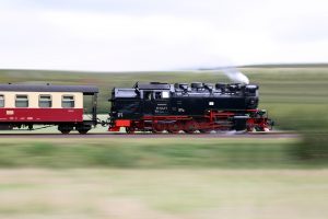 Steam Train moving