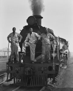 Eisenbahner Dampflokomotive Afrika