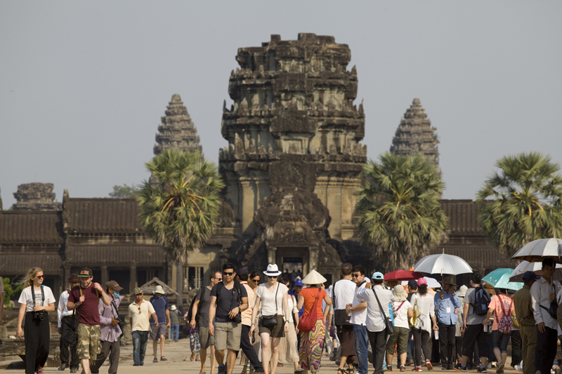 Angkor Wat siem Reap Tourismus Touristen Kambodscha