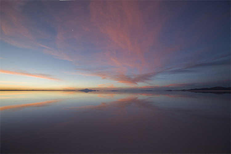 Bolivien Altiplano Anden Uyuni Salt Lake La Paz Salar de Uyuni sunset