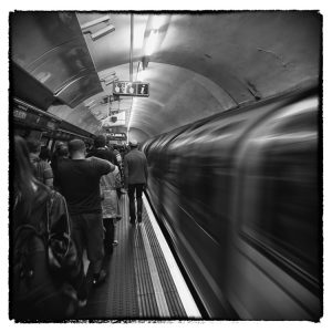 London Tube moving