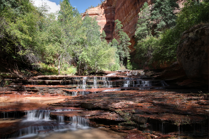 USA South West Südwest Left Fork Great Western Creek Zion Nationalpark