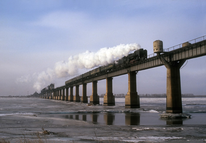 China Great Wall Peking Harbin Chanchun Jaimusi Anshan Steelwork Dampflokomotive Staatsbahn 
