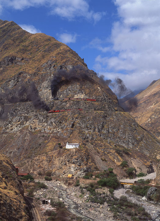 Südamerika Anden Ecuador Dampflok Baldwin Teufelsnase Quito Riobamba Duran