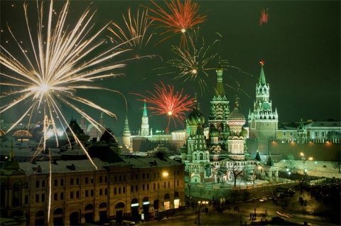 Moscow Kremlin Red Square GUM Metro New Year New Yearseve