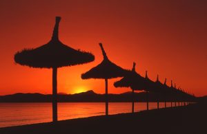 Mallorca Strand Sonnenuntergang