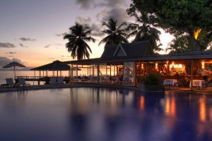 Seychellen Hotel Sonnenuntergang