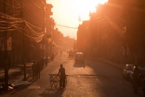 Katmandu Street Sunset