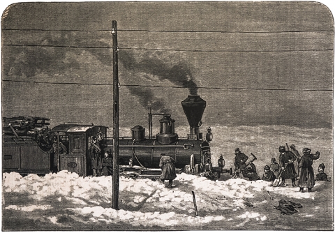 Dampflok-Winter-Transsibirische-Eisenbahn