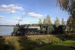 Finnland Dampflok Eisenbahn