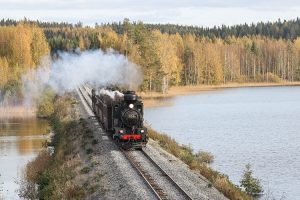 Finnland Dampflok Eisenbahn