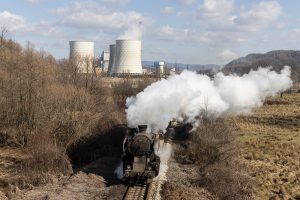 Dampflok Kohlekraftwerk Bosnien