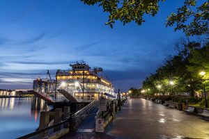 Mississippi-Schaufelraddampfer Savannah USA