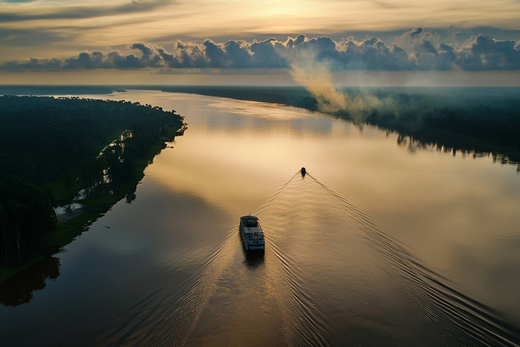 Congo River sunset