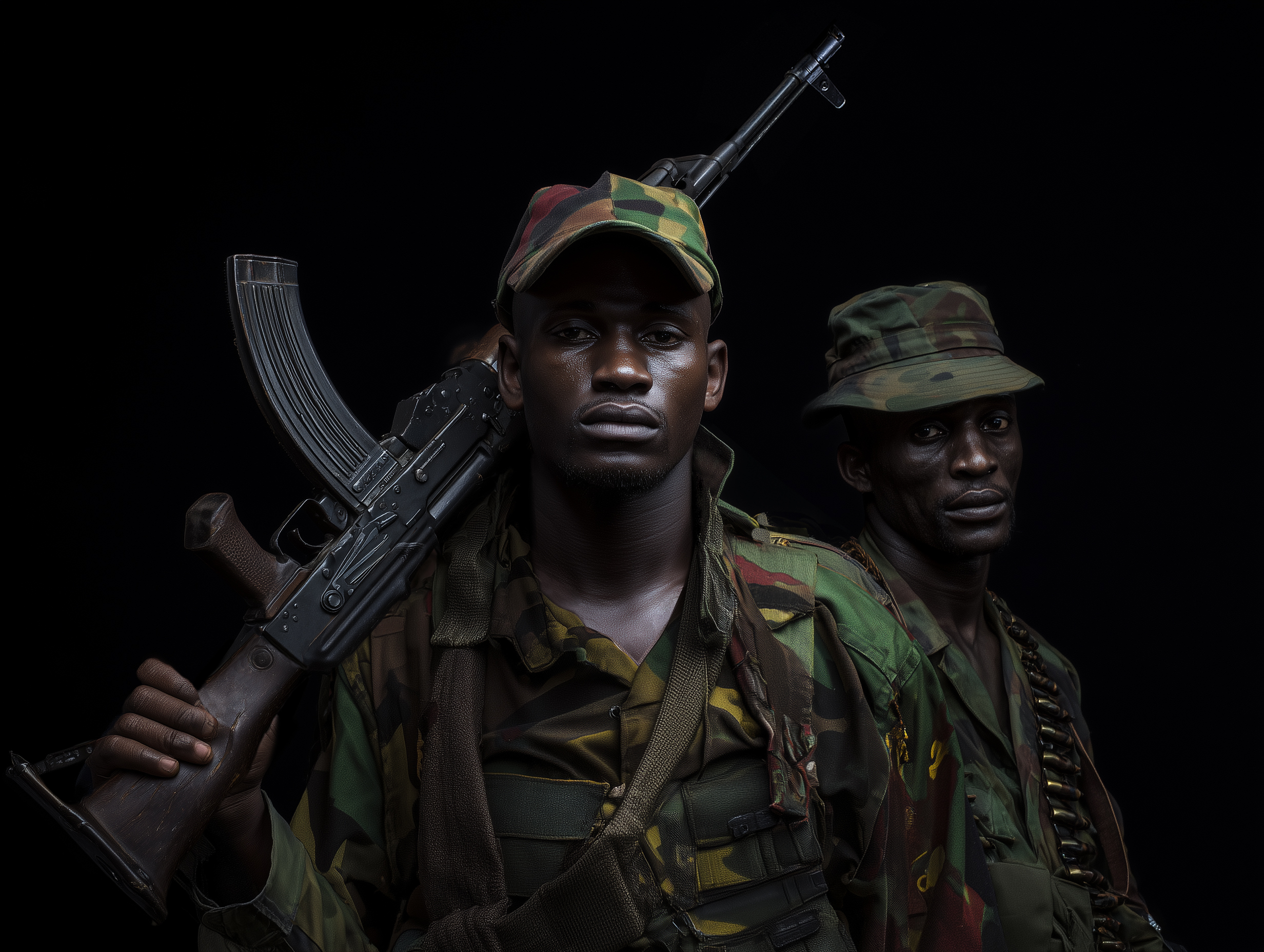 Söldner Maschinengewehr Kongo