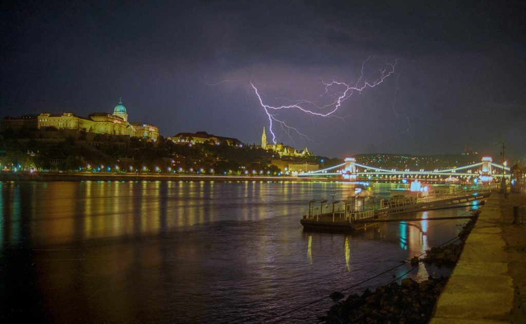 Budapest Night thunderstorm
