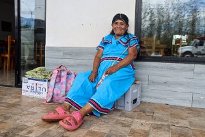 Indigene Frau Panamericana